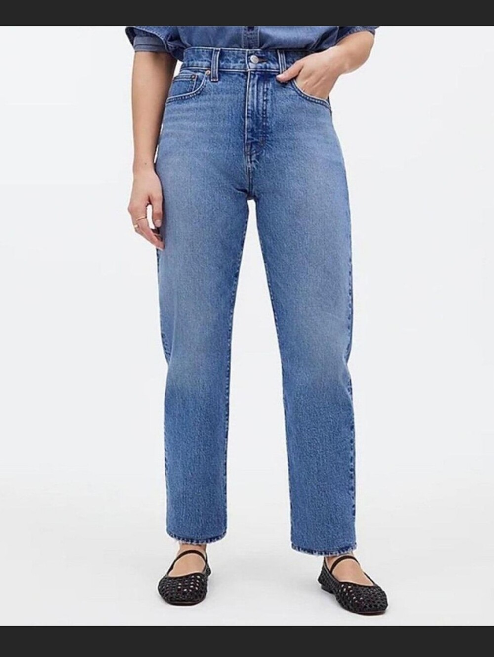 Madewell 90s Straight Crop Jean